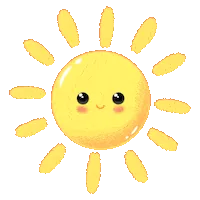 Habit sticker, smiling sun
