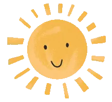 Habit sticker, smiling sun