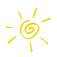 Habit sticker, spiral sun